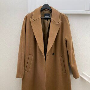 Madewell Atlas Cocoon Oversized Italian Wool Blend Coat